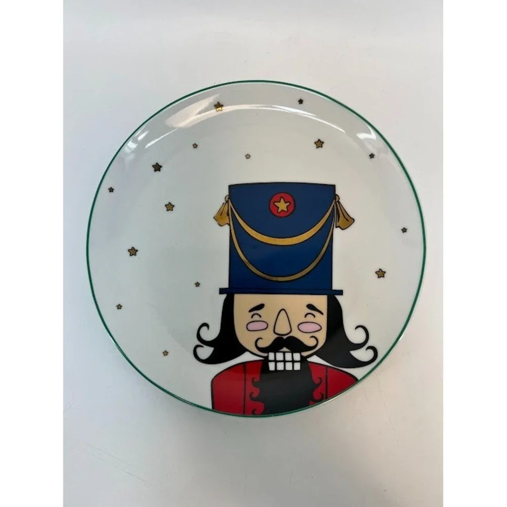 The Cellar‎ by Macys Nutcracker Dinner Plates Christmas Holiday Dishwasher safe